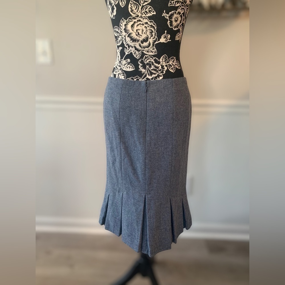 Talbots women's 100% wool skirt size 6 lined ruffles business casual - Picture 6 of 8